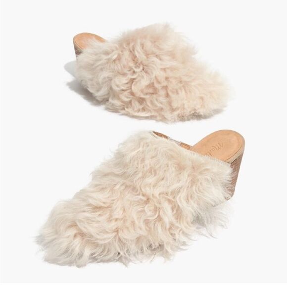 Madewell Mongolian Fur Harper Mule - Picture 1 of 11